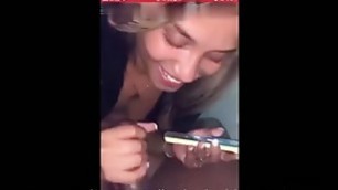 Bitch girt taking boy while blow